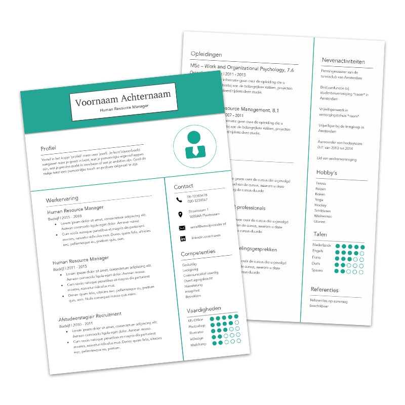 Afbeelding Afbeelding Premium cv template Singapore