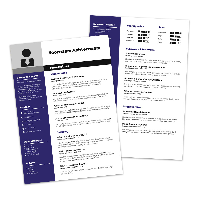 Afbeelding WETALENT product Premium cv template Londen