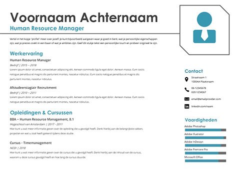 Creatieve Cv Templates Makkelijk Aan Te Passen In Word