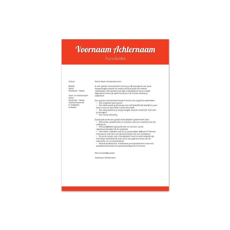 Afbeelding Afbeelding Premium cv template Brugge