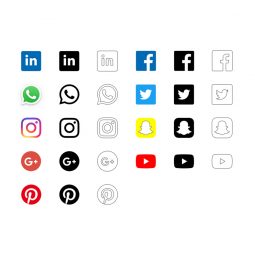 social media icoontjes