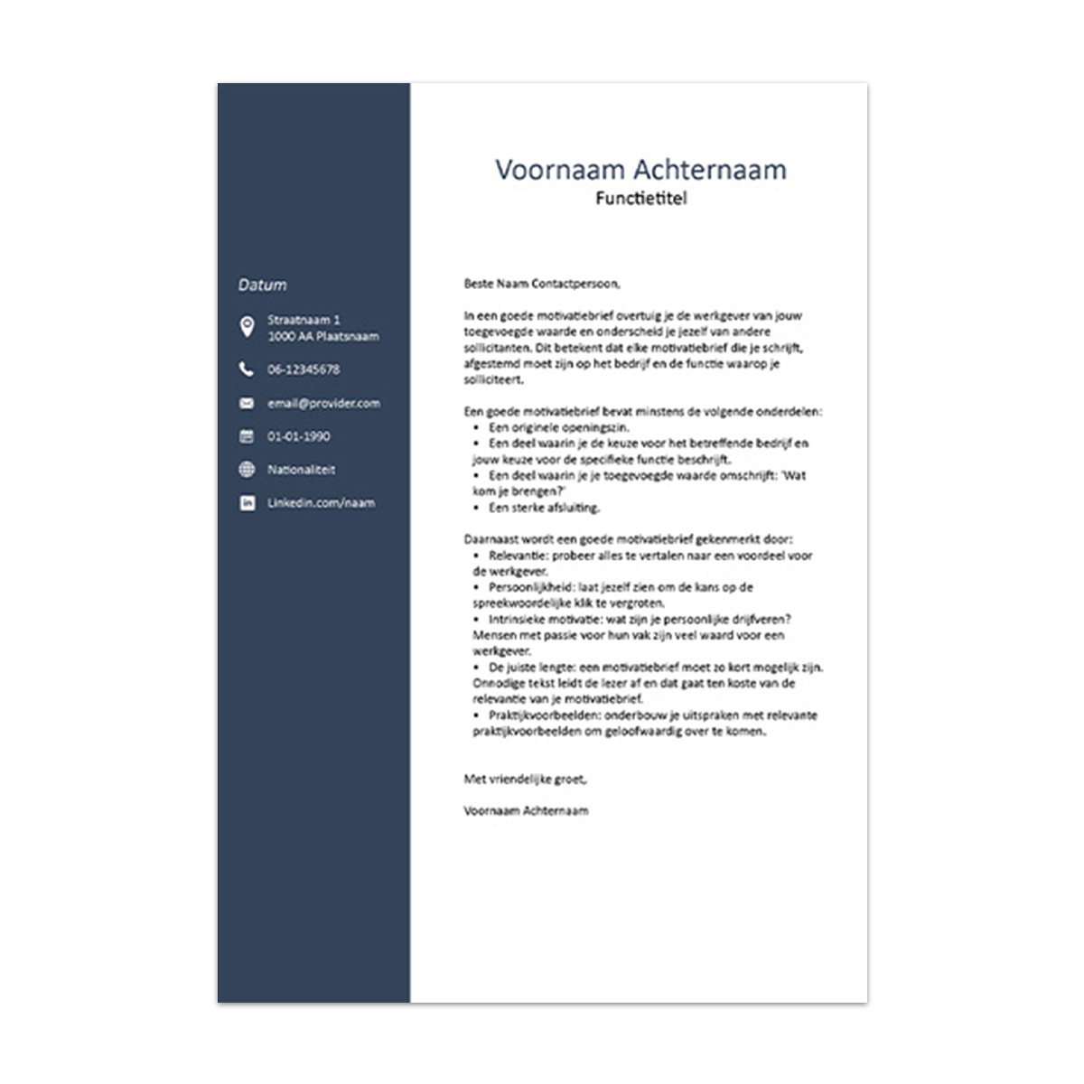 Afbeelding Afbeelding Premium cv template Melbourne