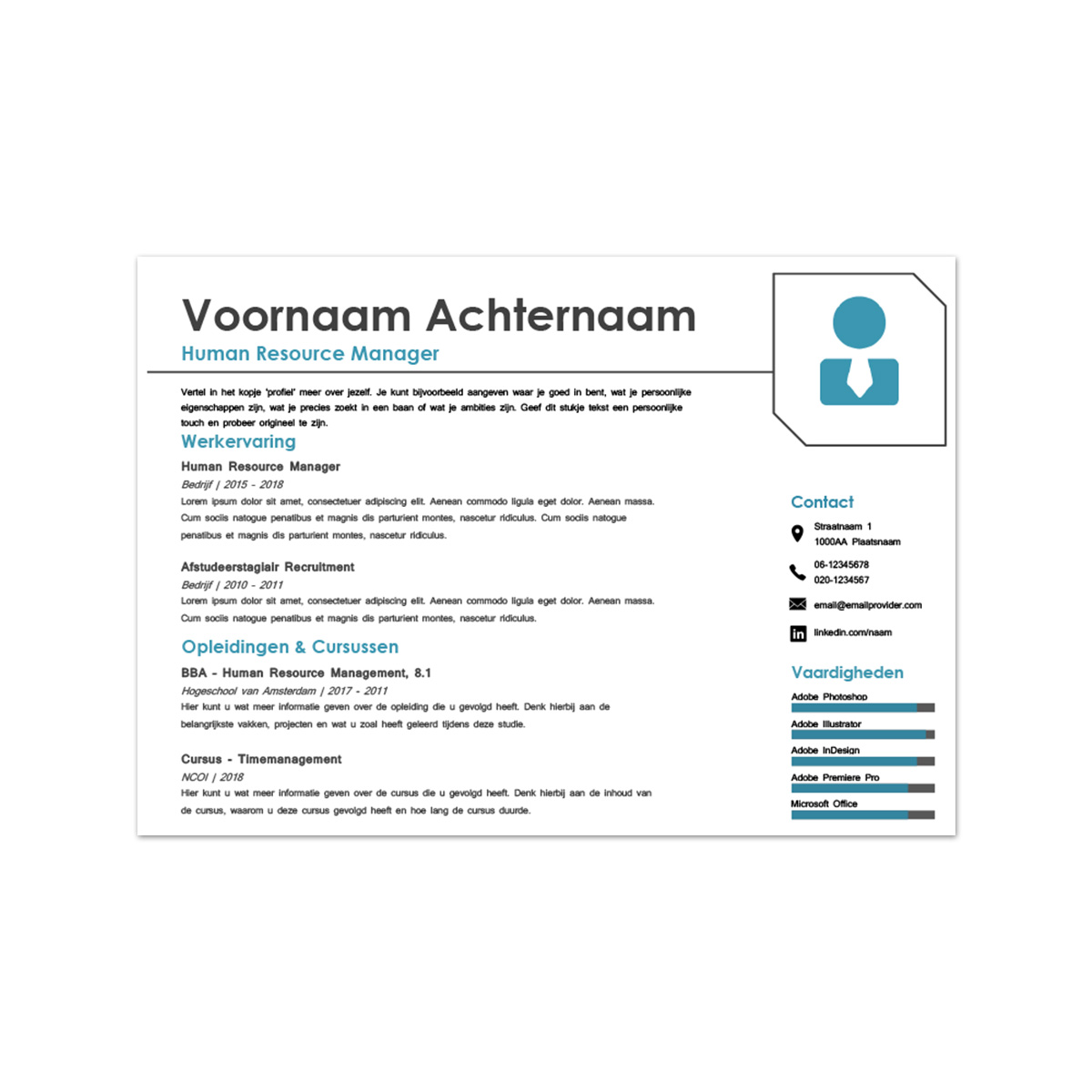 Afbeelding Afbeelding Gratis cv template Lyon