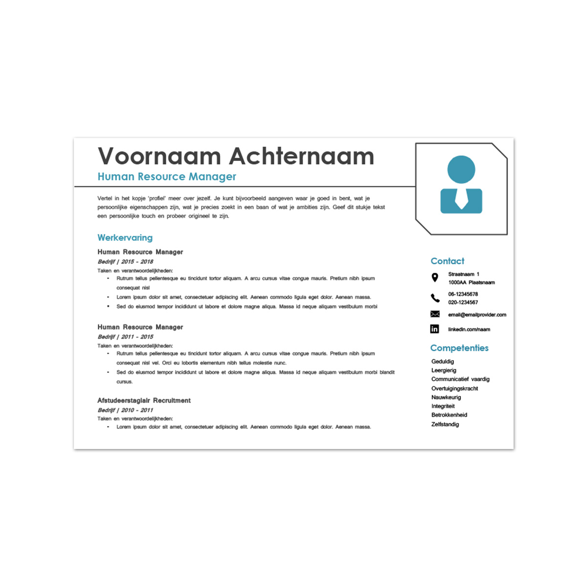 Afbeelding Afbeelding Gratis cv template Lyon