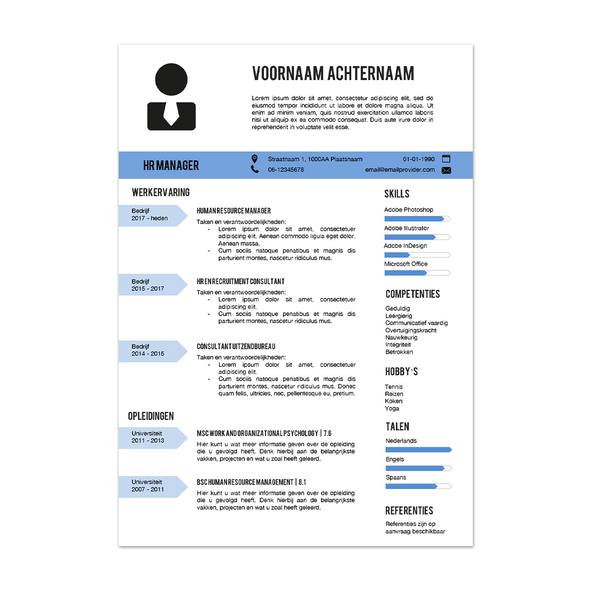 Afbeelding Afbeelding Gratis cv template Oslo