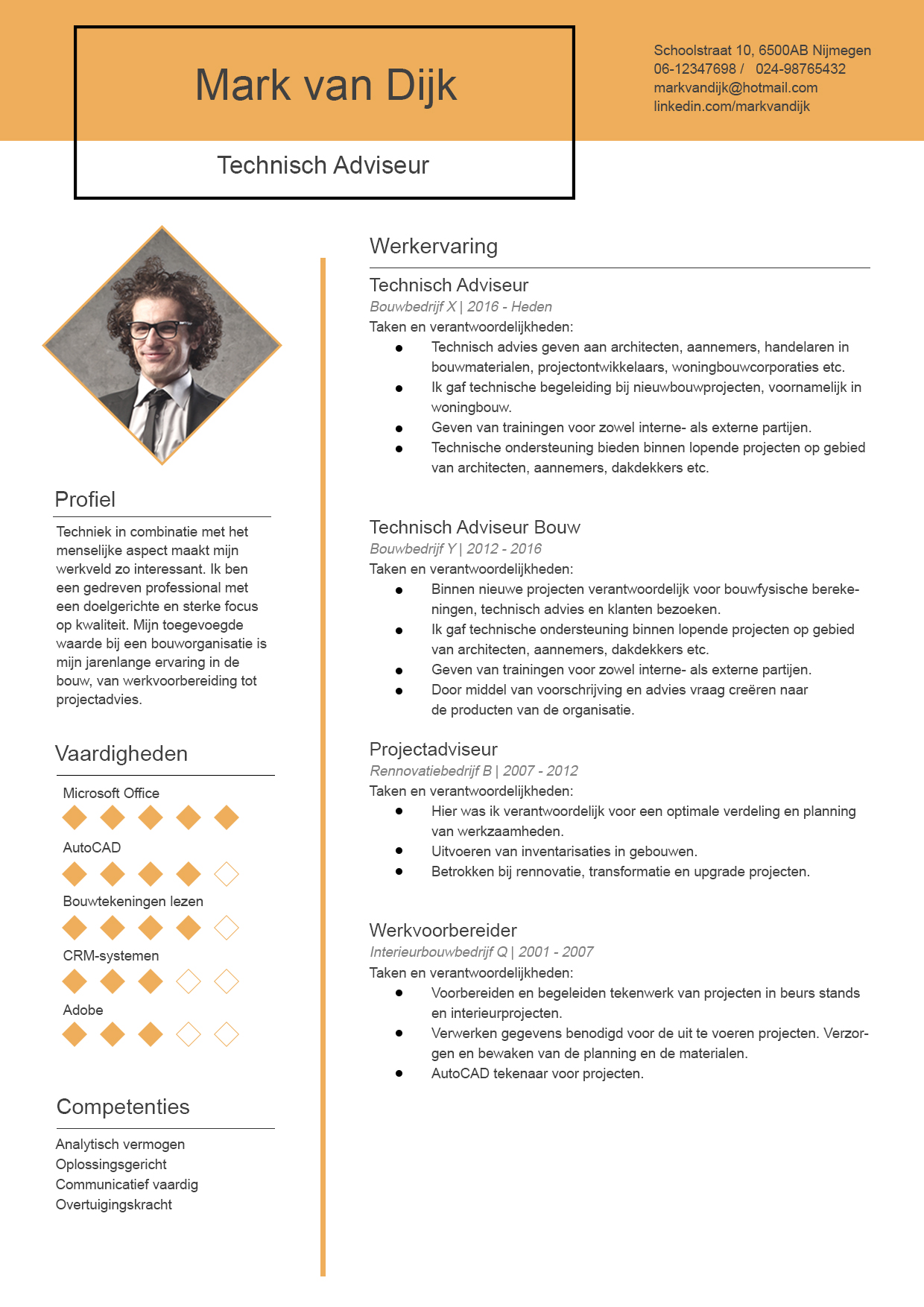 Cv Maken In De Techniek Voorbeeld Tips Wetalent