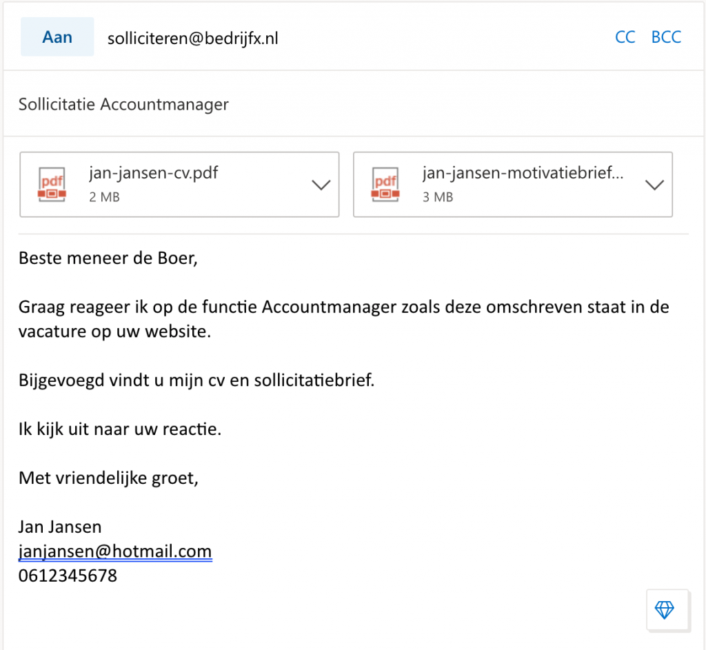 Het Versturen Van Jouw Sollicitatie Met Een Begeleidende Mail Wetalent