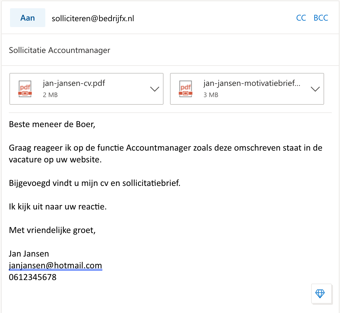 Het Versturen Van Jouw Sollicitatie Met Een Begeleidende Mail Wetalent